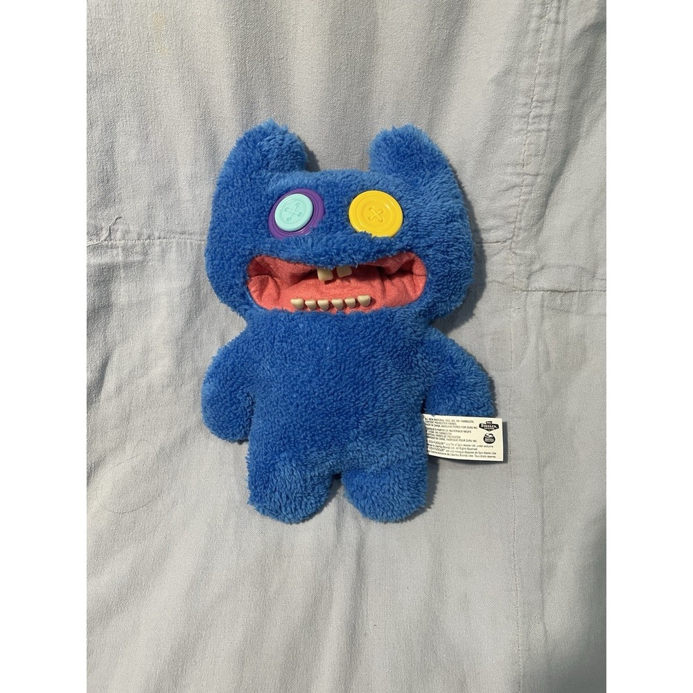 NEW Fuggler Chaos Crew Multicolor Funny Ugly Monster Plush - Blue Stinkface